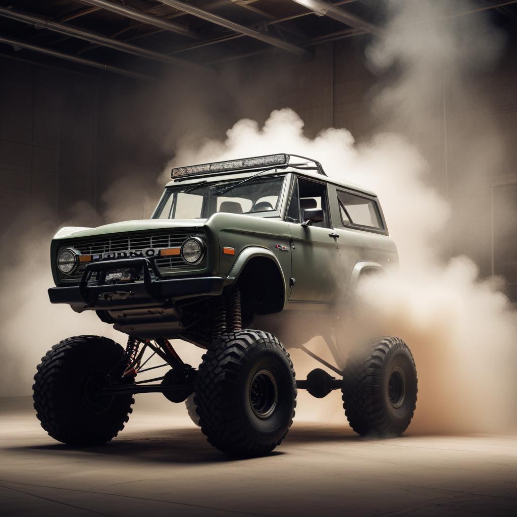 Aerodynamic testing of a modified Ford Bronco with lift kit