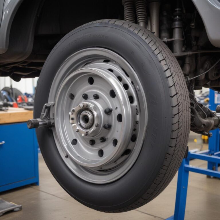 Inspecting a Ford CV axle for clicking noises during turns