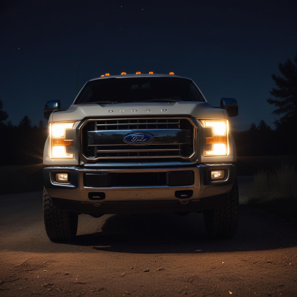Uneven and dim headlight brightness on a Ford truck