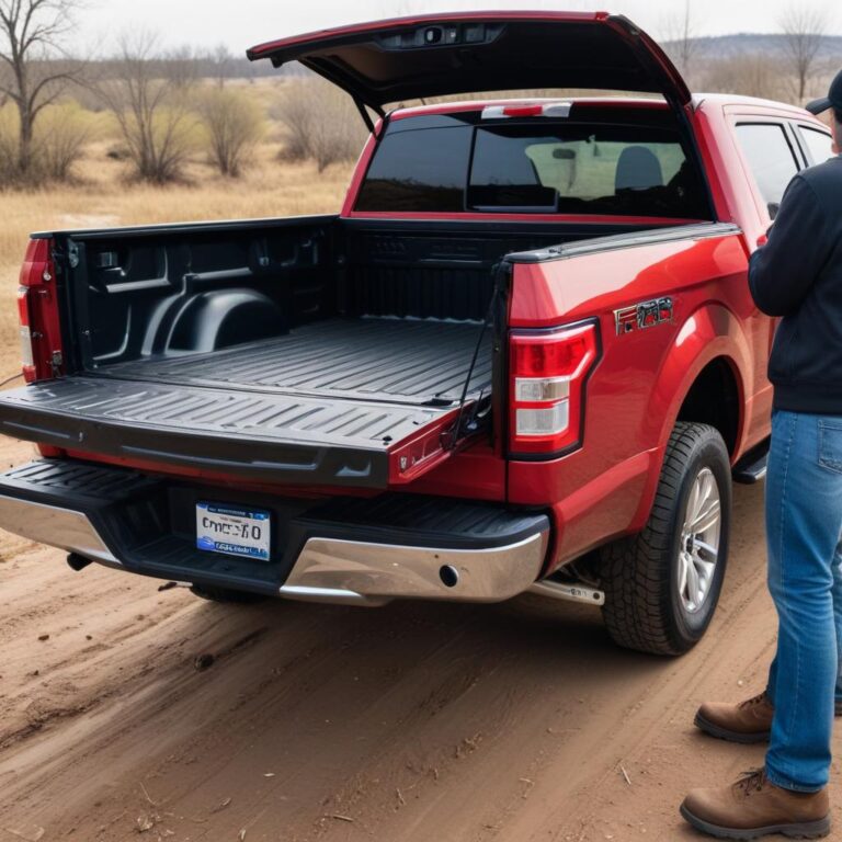 A Ford tailgate latch that is jammed and won't release