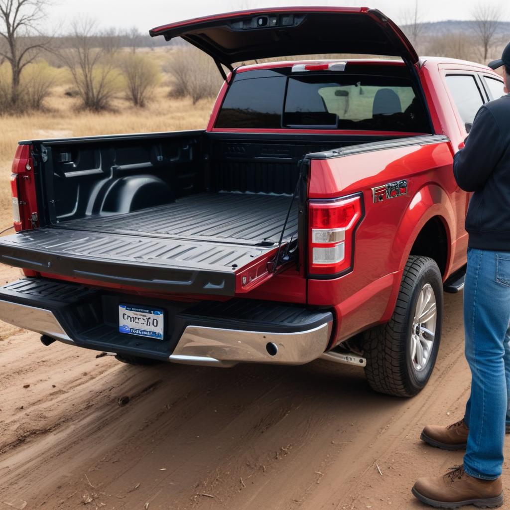 A Ford tailgate latch that is jammed and won't release