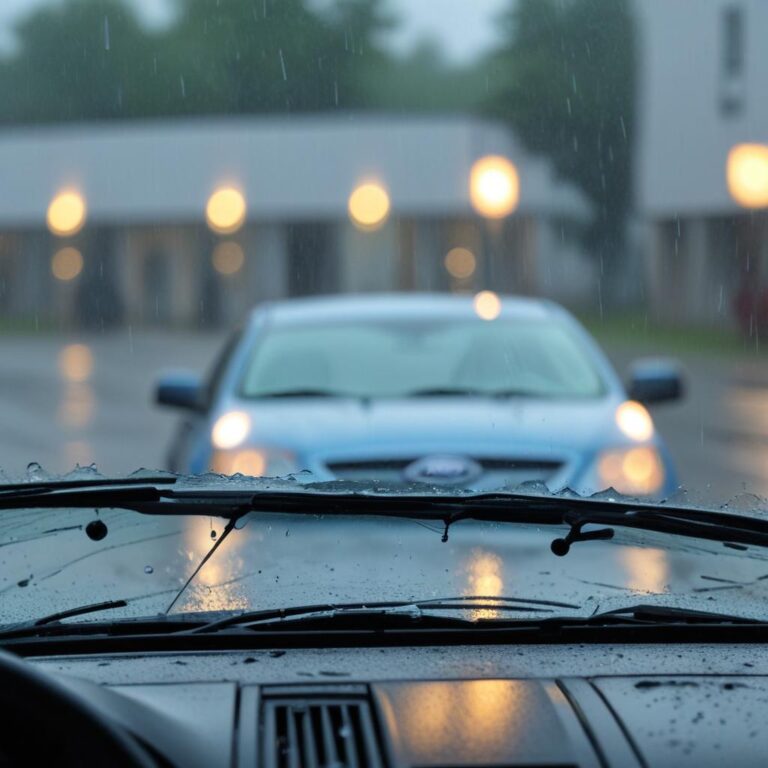 Ford windshield wipers stuck during a rainstorm