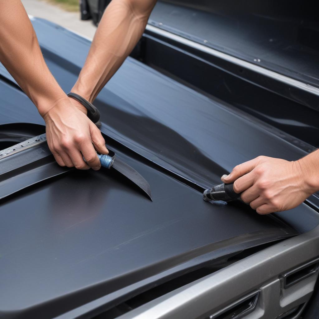 Maintenance guide for fixing leaks in a truck canopy