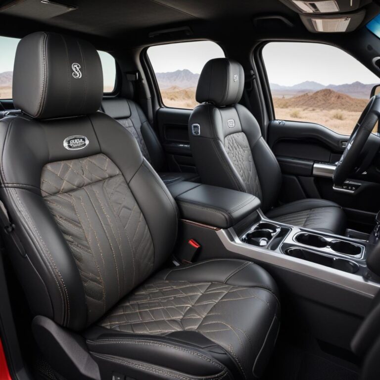 Premium interior craftsmanship in the Shelby F-150