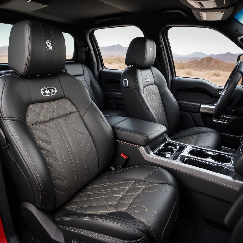 Premium interior craftsmanship in the Shelby F-150