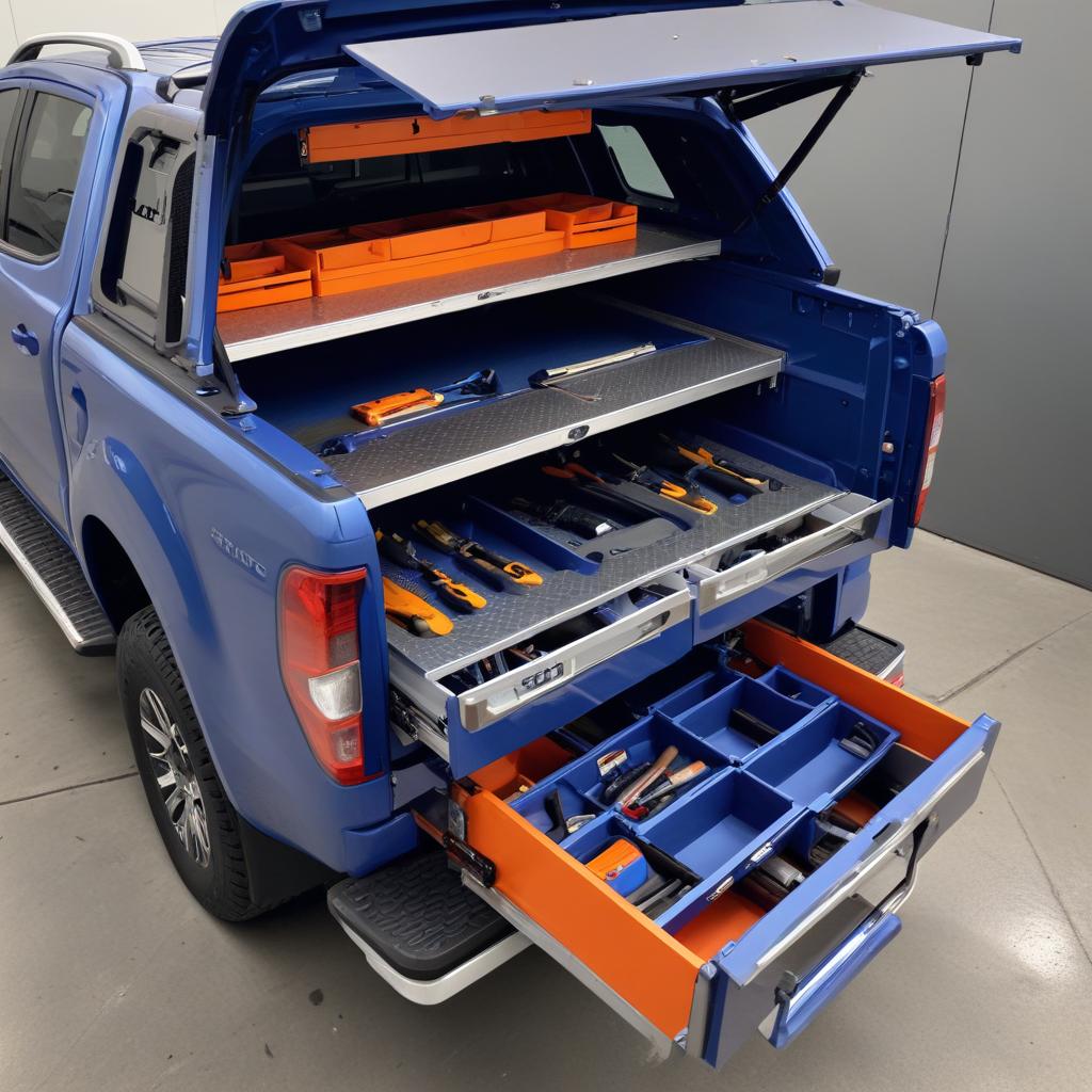 Optimized canopy storage for professional trade use