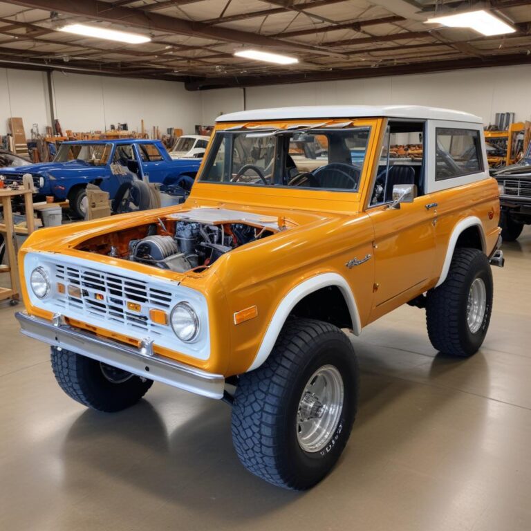 Comparing original and performance parts for a 1970 Bronco restoration project