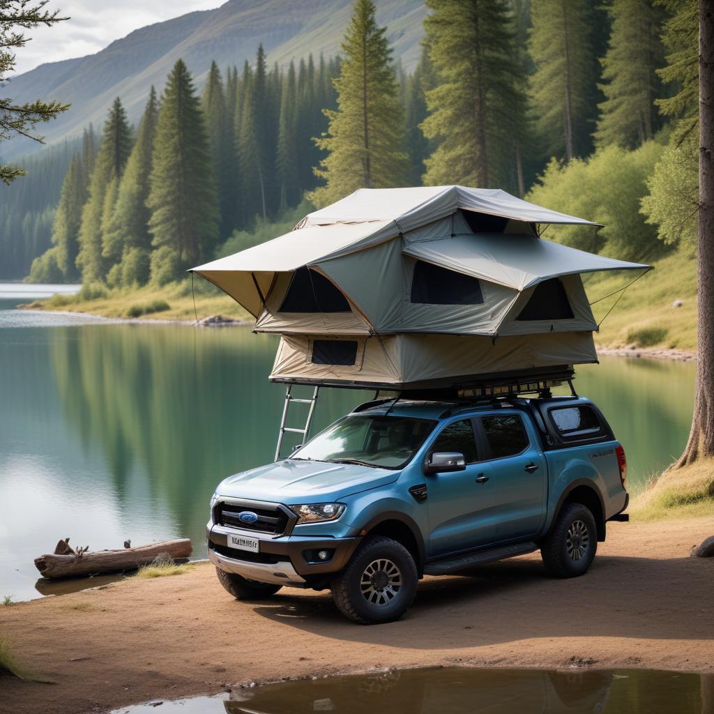 Fully equipped Ford Ranger canopy for overlanding adventures