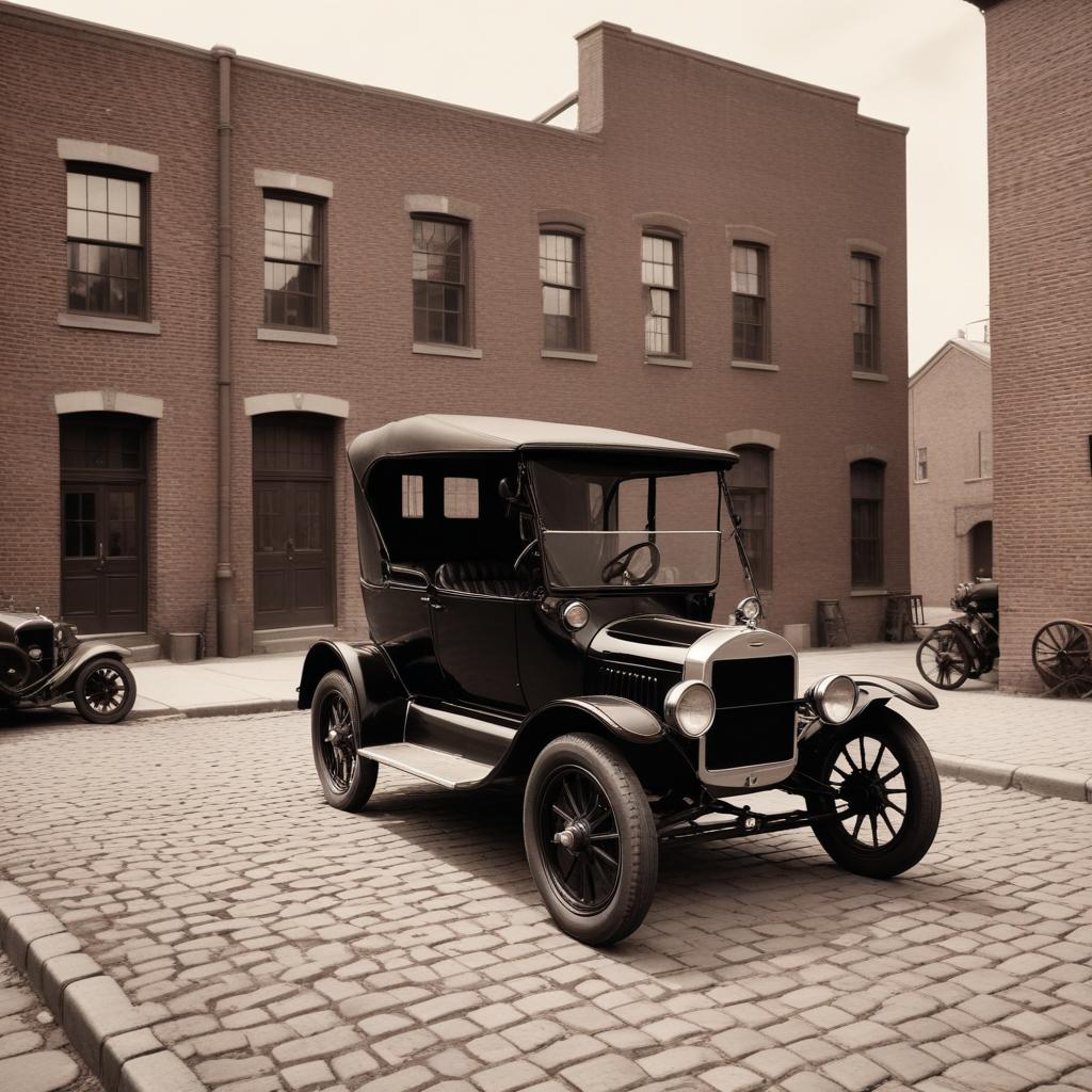 The legendary Ford Model T at the dawn of mass production