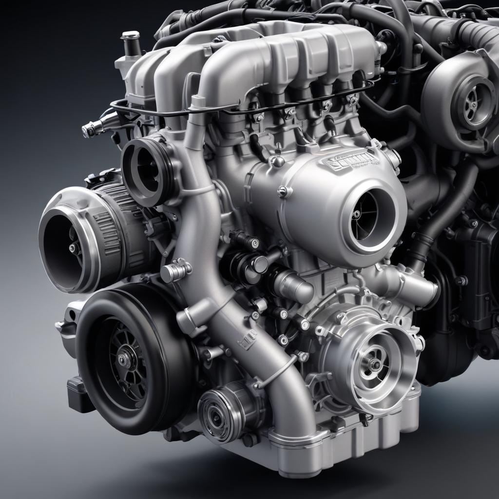 The 2.3L EcoBoost turbocharger system in the 2024 Bronco