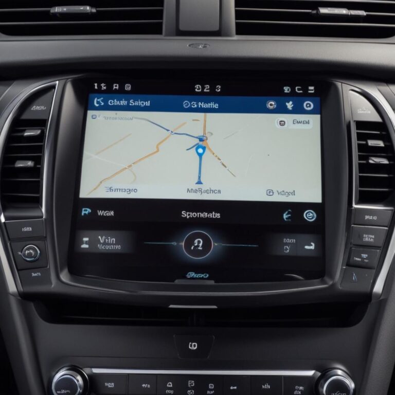 Faulty backup camera display on a Ford central monitor