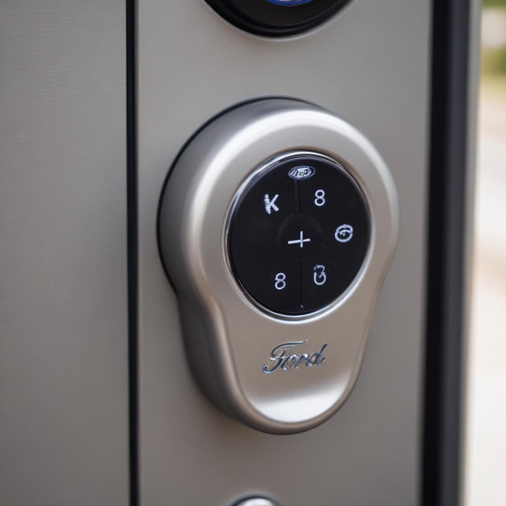 Ford door handle and integrated security keypad