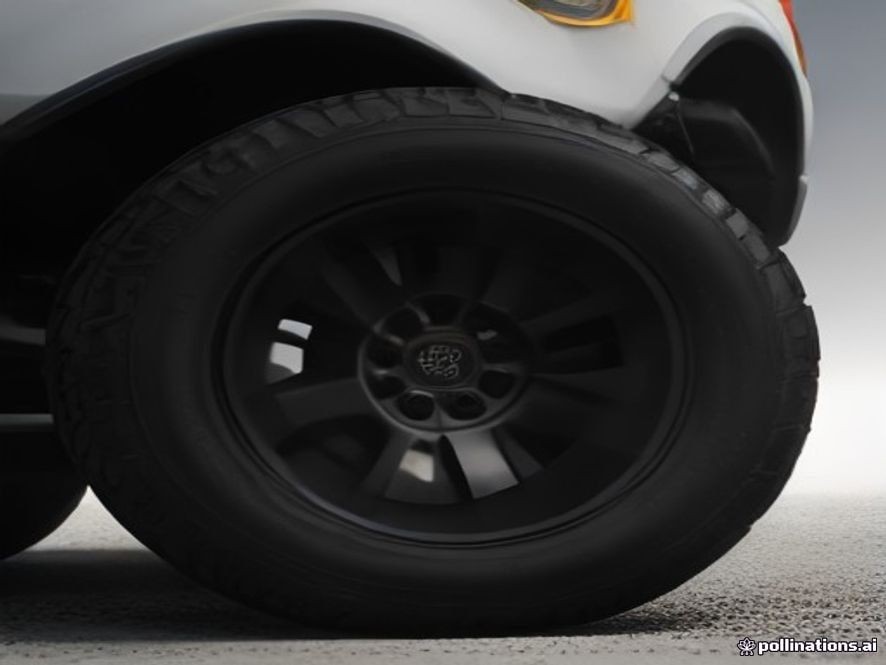 2026 Ford Bronco 17 inch beadlock capable wheel and off road tire assembly.