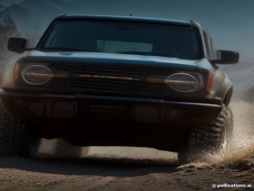 High resolution front rock crawl camera lens on the 2026 Bronco.